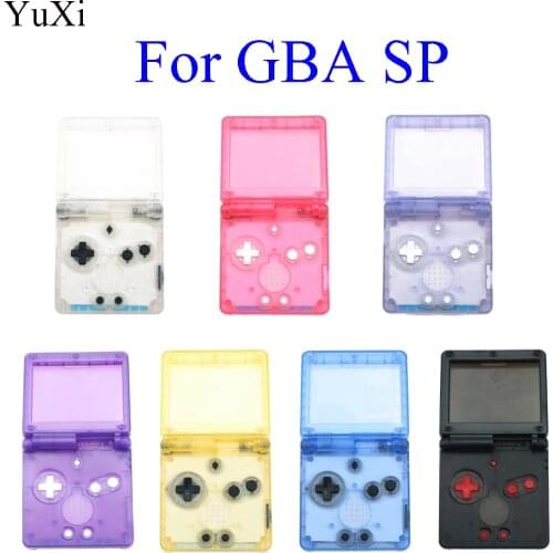 2020 For GameBoy Advance SP Classic clear Limited Edition Replacement Housing Shell Screen Lens For GBA SP Housing Case Cover
