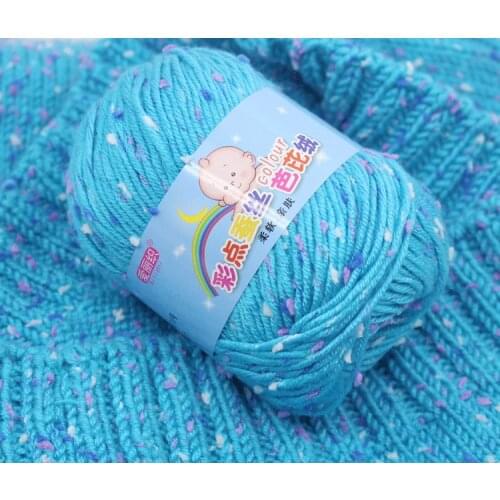50g/ball High Quality Baby Cotton Cashmere Yarn For Hand Knitting Sweater scarf glove Crochet Worsted Wool Eco-dyed Needlework
