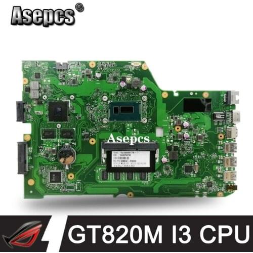 Asepcs X751LD Motherboard REV:2.0 I3-4010/i3-4005 GT820 DDR3 For Asus R752L X751L X751LN Laptop motherboard X751LD Mainboard
