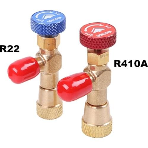 Free shipping High Quality R410A R22 R407C refrigerant tool retention control valve,Air conditioning charging valve spare parts