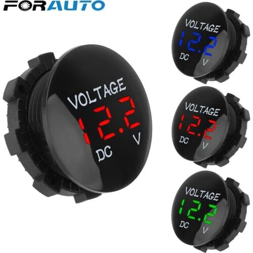 DC 12V-24V Digital Panel Voltmeter Voltage Meter Tester Led Display For Car Auto Motorcycle Boat ATV Truck Refit Accessories