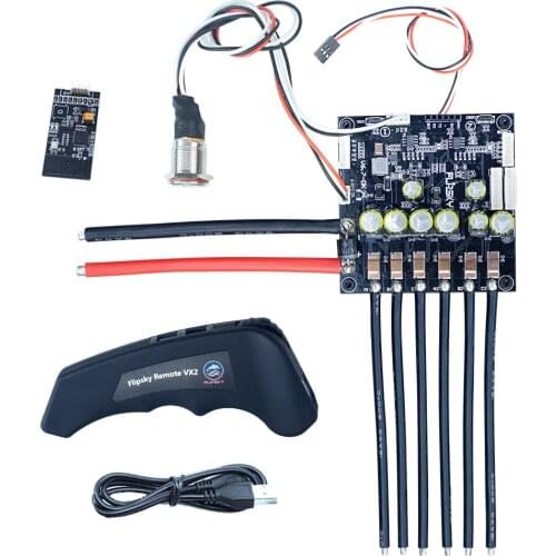 Dual FSESC6.6 Plus + Colorful Screen Remote VX2 PRO+Bluetooth Combo for Electric Speed Controller Flipsky Longboard DIY Accessor
