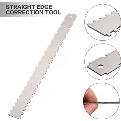 Guitar Neck Notched Straight Edge Luthiers Tool Stainless Steel Guitar Fret Ruler Luthiers Measurement Tools