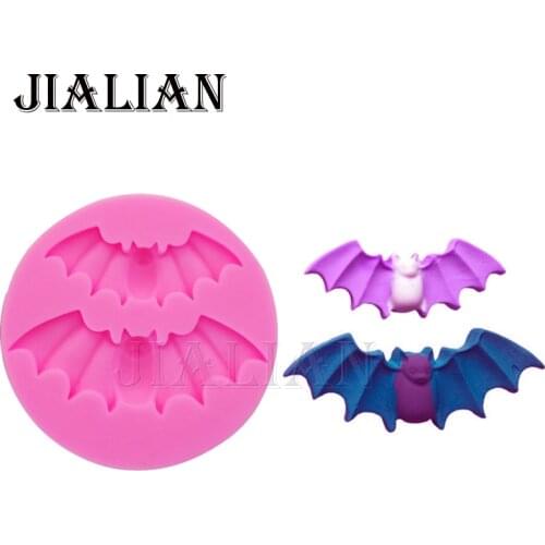 Halloween mini bat cooking tool Silicone mold baking Fondant Sugar Craft decoration Molds Cake tools T0698