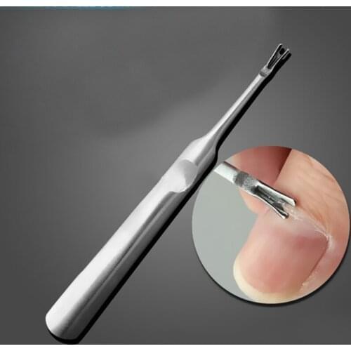 1Pcs Cuticle Pusher Remover Stainless Steel Pedicure Manicure Nail Tool
