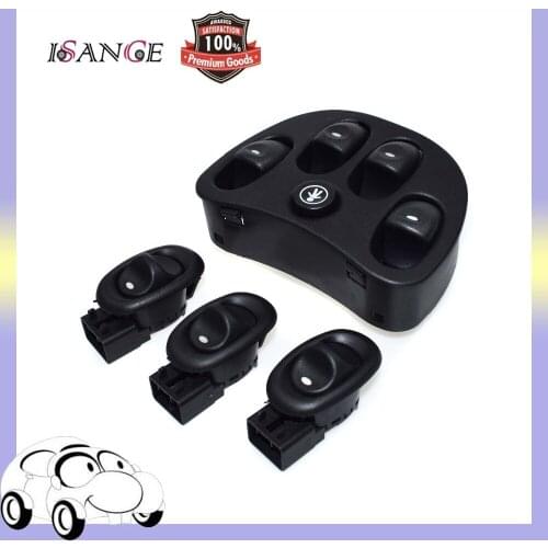 ISANCE 1 Master & 3* Rear Power Window Switch 92105254 92047005 For Holden Commodore VT VX Sedan Wagon 1997 1998 1999 2000-2002