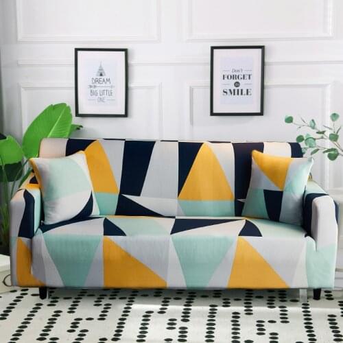 MKZOOM floral printed couch cover elastic spandex sofa cover for living room section sofa slipcover stretch L shape sofa