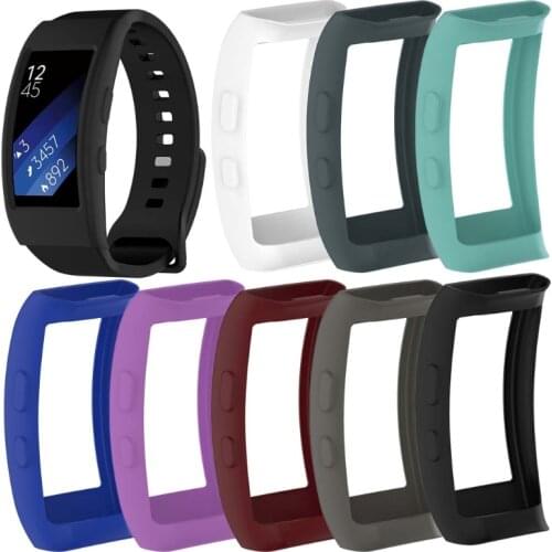 Soft TPU Protection Silicone Full Case Cover for Samsung Gear Fit 2 Pro SM-R360 SM-R365 Dust-proof Protector Youth Watch