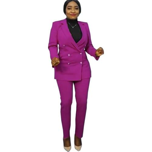 2021 Clothing Spring and Autumn New PopiteAC Fashion Professional Style Slim Fit Suit Two-Piece Set Women