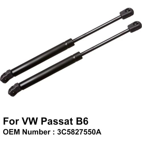 Tailgate Boot Trunk Gas Spring Strut Lift Cylinder Support for Volkswagen VW Passat B6 Saloon OE 3C5827550A ( Pack of 2 )