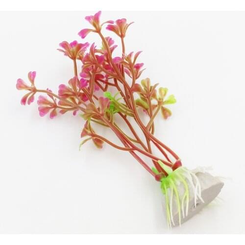 Aquarium Plants Plastic Fish Tank Aquarium Artificial Ornament Aquarium Decor 6 Pcs/lot