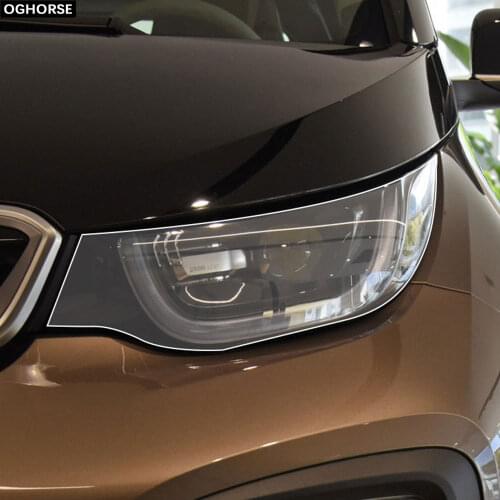 2 Pcs Self Healing TPU Protection Transparent Stickers Car Headlight Protective Film for BMW i3 2013-2020 Accessories
