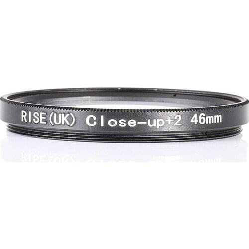 RISE(UK) 46mm Close-Up +2 Macro Lens Filter for Nikon Canon SLR DSLR Camera
