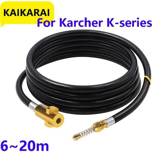 6~20M 160bar High Pressure Washer Sewer Drain Water Cleaning Hose Pipe Cleaner For Karcher K2 K3 K4 K5 K6 K7High Pressure Washer