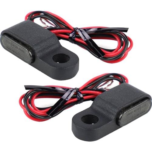 Motorcycle LED Turn Signal Light Handlebar Amber Blinker Signal Lamp for General Motorcycle Bike (Notice:the hole size)