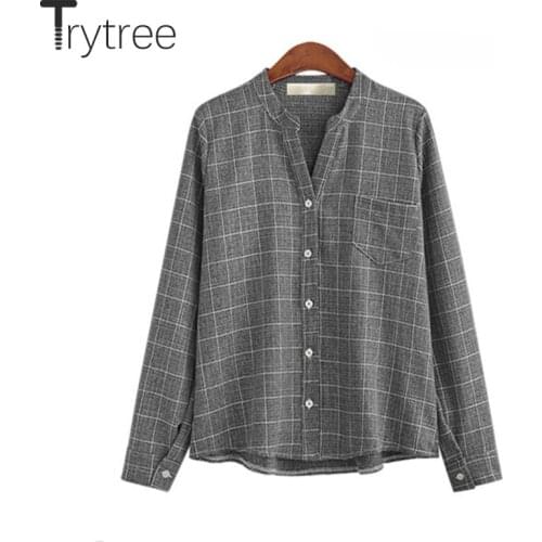 Серые блузки Trytree China At AliExpress