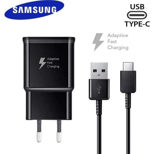 Samsung 9V1.67A 15W Usb Adaptive Fast Charger Quick Charge Adapter Type C Cable for Galaxy S20 S10 S10E S9 S8 Plus Note 8 9 A50S