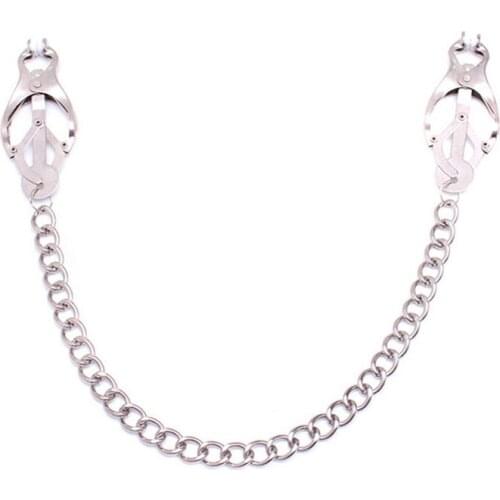 Nipple Breast Clamps Labia Clip Flirting Sex Toy for Women Metal Labia Clitoris Clamps Adult Games Clitoris Stimulate Stimulator