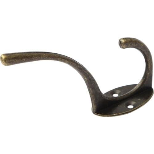 1PC Bathroom Accessories Home Hat Coat Clothes Towel Wall Door Hangers Robe Hooks Bathroom Hardware Antique Iron Modern Plastic