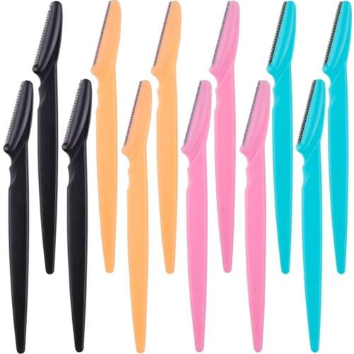 3/4/10Pcs Eyebrow Trimmer Safe Facial Blades Shaping Knife Eye Brow Shaver Face Hair Removal Razor Blades Woman Makeup Tools