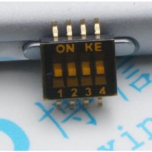 50Pcs/Lot 1.27 Patch 4 Bit Original Imported Dshp04Tsger 1.27Mm 4 Road Dial Code Switch