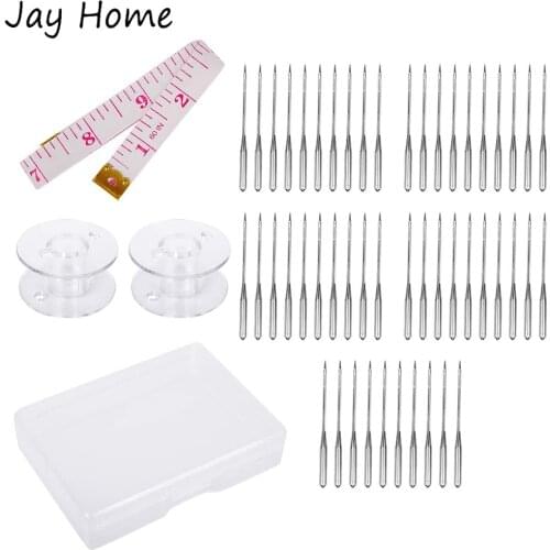 50Pcs Home Sewing Machine Needles 65/9 75/11 90/14 100/16 110/18 Universal Regular Point Needles for DIY Stitching Needlework
