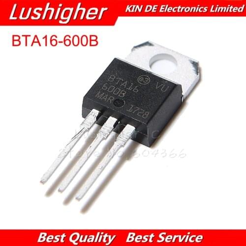 100PCS BTA16-600B TO220 BTA16-600 TO-220 BTA16 Triacs 16A 600V TO-220 New Original