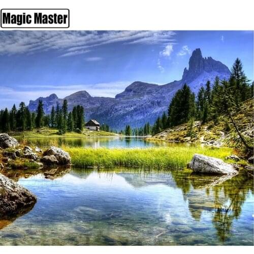 5D Diy Daimond Painting landscape Cross-stitch"natural scenery"3D Diamond mosaic square Round Full Rhinestones Painting,wall art