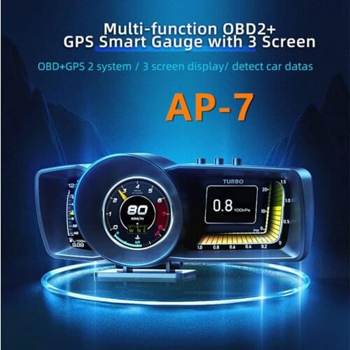 A600 3.5 Inch Car Head up Display Universal OBDII GPS Interface Voltage Oil Temperature Turbo Ignition