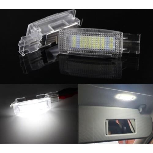 Car LED Sun visor Reading Lamps Makeup Light For PASSAT B6 B7 CC GOLF 5 6 MK6 PLUS JETTA POLO 6R EOS TIGUAN TOURAN SCIROCCO