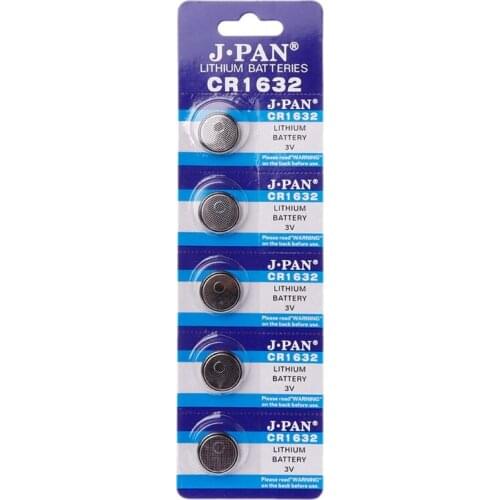 10PCS Button Battery CR1632 Lithium Coin Cell Batteries 3V LM1632 BR1632 ECR1632 CR 1632 Electronic Watch Toy Remote