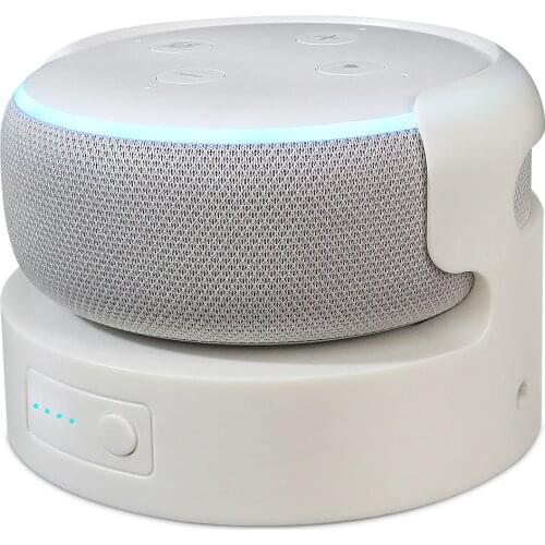 Battery Base for Echo Dot 3rd Battery Alexa Speaker battery pack Holder Mount Charger For Echo Dot 3 16 hours Play time