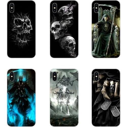 Grim Reaper Skull Skeleton Accessories Phone Shell Covers For Xiaomi Redmi 4A S2 Note 3 3S 4 4X 5 Plus 6 7 6A Pro Pocophone F1