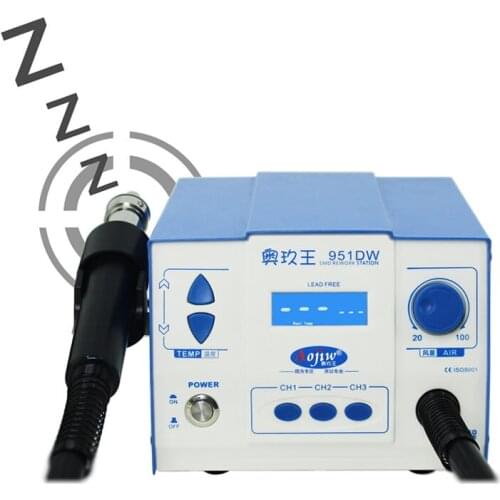 Digital Display Brushless 951DW Hot Air Gun Soldering Station 700W SMD BGA Rework Desoldering Welding Repair Tool Air Nozzles