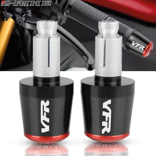 For Honda VFR400 NC30 VFR750 VFR800/F VFR 800 VFR1200/F Motorcycle Accessories 7/8" 22MM Handlebar Hand Grips Handle Bar End Cap