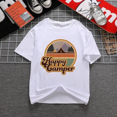 Travel Addict T Shirts Women Stay Wild Letter print Funny graphic tees women Fashion Soft Casual White T shirts Ladies Clothes