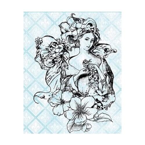 Background Clear Stamp for Scrapbooking Transparent Silicone Rubber DIY Photo Album Decor 0980