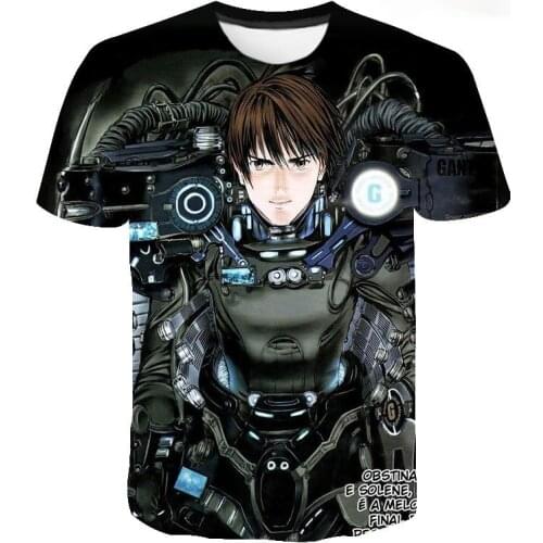 Anime Gantz 3D Print T-shirt Boy Girl Kids Fashion Short Sleeve Cool Summer Men Women Children Shirts Casual Streetwear Tee Tops