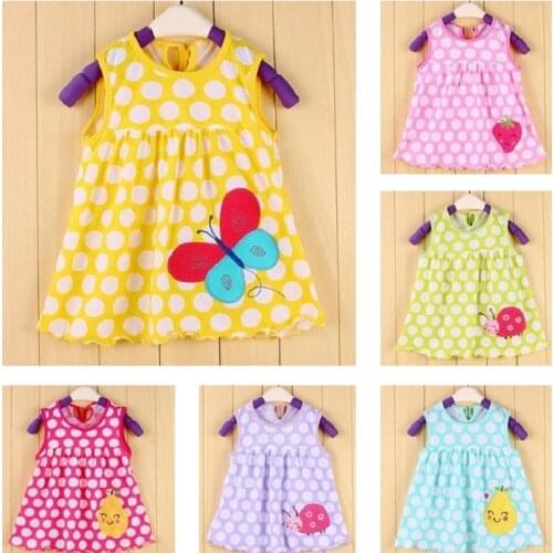 Hooyi Baby Girls Dress Summer infant dress Baby Dresses bebe clothing christening dresses 1 year birthday Blouses Sleeveless