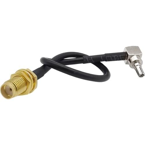 50CM CRC9 Male Right Angle To SMA Female Adapter RG174 RF Coaxial Pigtail Cable Wire Connector Socket Plug Antenna Extendor