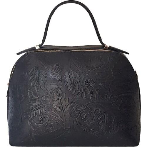 Leather woman handbag Made in Italy Bottega Carele BC159