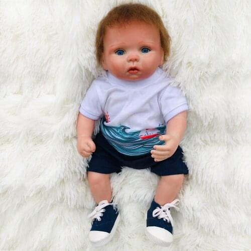 OtardDolls bebe Reborn bonecas 35cm Soft Silicone Vinyl Doll realistic Reborn Baby Doll New born Lifelike dolls gift