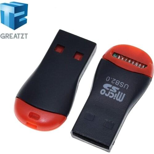 GREATZT USB 2.0 Micro SD SDHC TF Flash Memory Card Reader Mini Adapter For Laptop