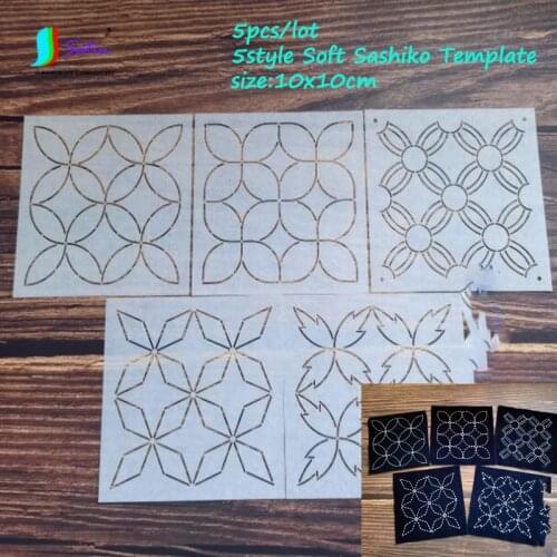Fashion Classic Style 10x10cm Maple Leaf Soft Template DIY Family tea mat handicraft embroidery drawing tool Sashiko Template