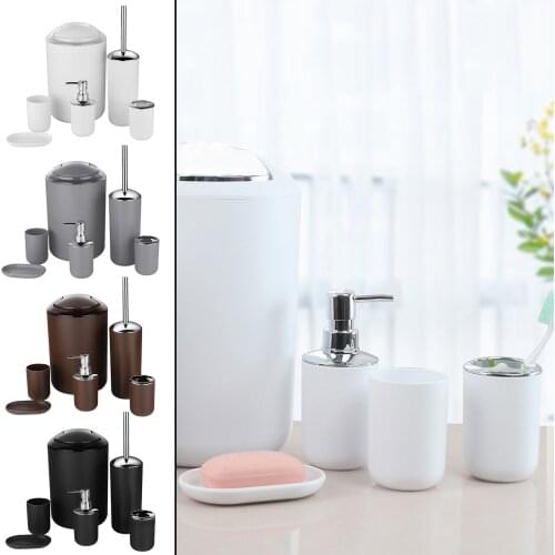 Bathroom Accessories Set 6-Pieces Luxury Bathroom Gift Set, Includes Soap