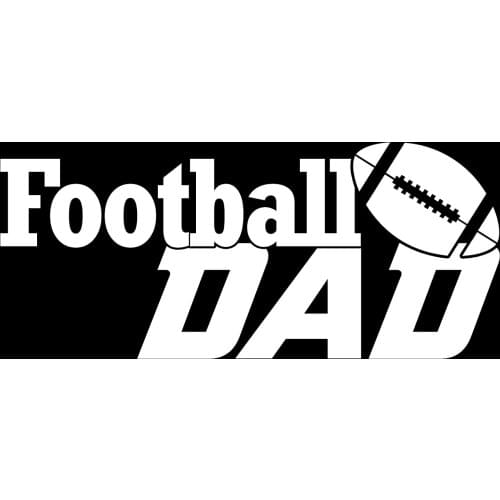 Football Dad Sports Vinyl Window Decal Car Sticker Waterproof Protective Film Car Window Body Decorative Stickers Accessories