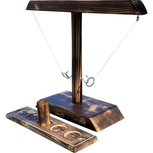 New Wooden Ring Toss Game Leisure Industrial Style Bar Drinking Handmade Party Toy Adult Kids War Table Game