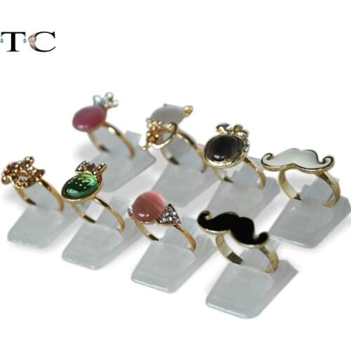 Wholesale Plastic Frosted Jewelry Displays Holder for Ring, Decoration Stand 2pcs/Lot Free shipping