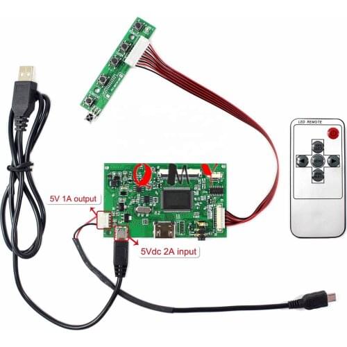 HDMI LCD Board Work for TTL Interface 7inch 10.1inch 50Pin 1024x600 LCD Screen