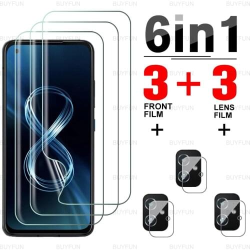 For zenfone 8 camera lens film for Asus Zenfone8 zen fone 8 flip hydrogel film on for asus as us zen fone8 protector soft film